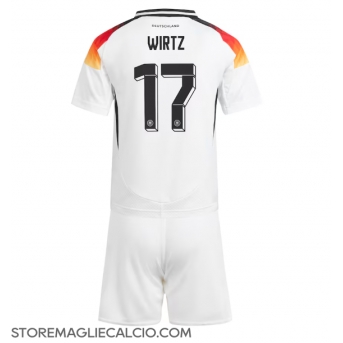Germania Florian Wirtz #17 Maglia Gara Casa Repliche Europei 2024 Bambino